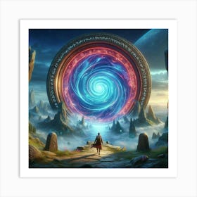 Portal To The Future paintings art print Art Print