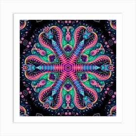 Psychedelic Mandala 3 Poster