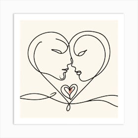 Love and Heart 1 Art Print