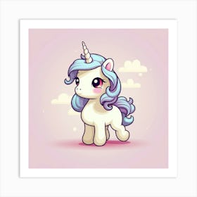 Cute Unicorn 458 Art Print