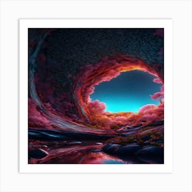 Tunnel In The Woods Art Print