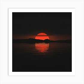 Sunset Over Water 3 Art Print