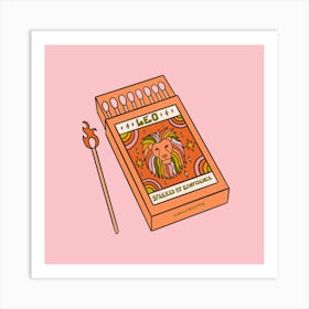 Leo Matchbox Art Print