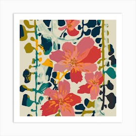 Colorful Orchid Square Art Print