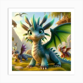 I’m a cute Dragon Art Print