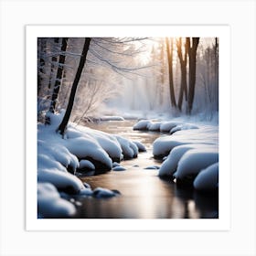 Snowy River Art Print