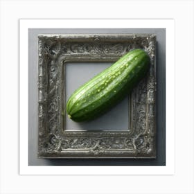 Cucumber In A Frame 1 Art Print