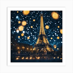 effle tower in paris 5 Art Print