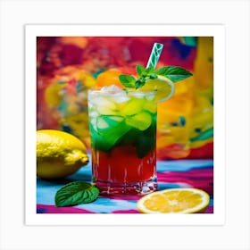 Mojito Cocktail Art Print