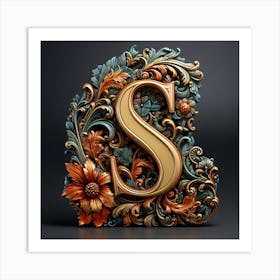 Letter S 2 Art Print