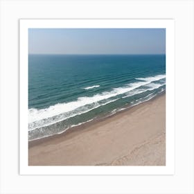 Aerial View Of The Beach 16 Art Print