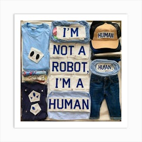 I'M Not A Robot I'M A Human Art Print