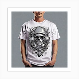 Skull T - Shirt Art Print
