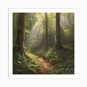 Path In The Woods 2 Art Print