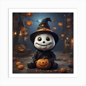 Halloween Jack O Lantern Art Print