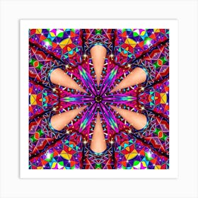 Psychedelic Mandala 56 Art Print