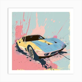 Chevrolet Corvette Canvas Print Art Print