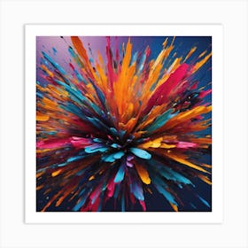 Colorful Explosion Art Print