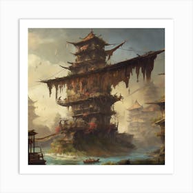 Chinese Pagoda Art Print