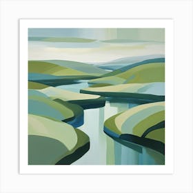 River Valley 4 Art Print