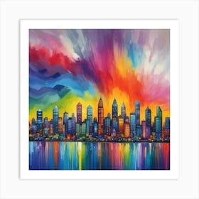 Philadelphia Skyline 6 Art Print