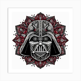 Darth Vader Star Wars Art Print Mandala Art Print