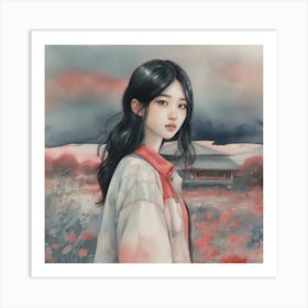 Asian Girl 12 Art Print