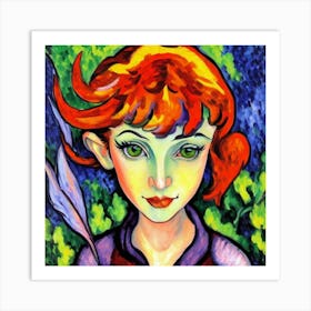 Young Lady Art Print