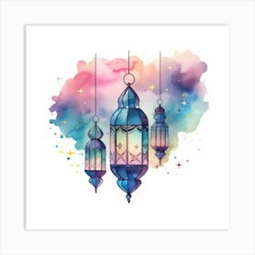 Islamic Lanterns 6 Art Print