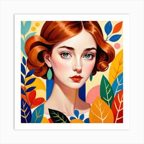 Portrait Of A Woman 15 Art Print