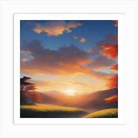 Sunset Art Print