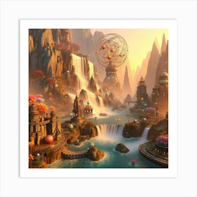 Fantasy City Art Print