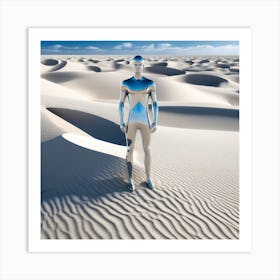 Man In The Desert 136 Art Print