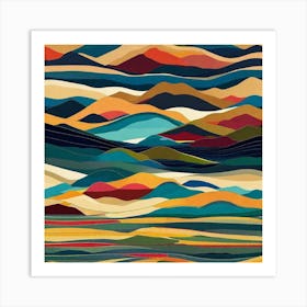 Abstract Landscape Painting Art Print