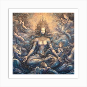 Goddess Of The Ocean Art Print