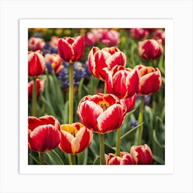 Tulips In Bloom 1 Art Print