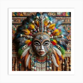 African Mask Art Print