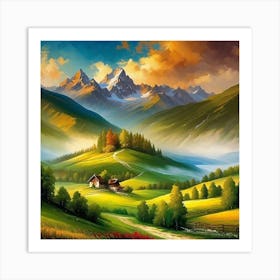 Landscape Painting 170 Art Print