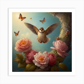 Bird In Flight Art Print