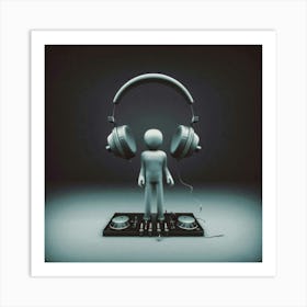 Dj man 3 Art Print