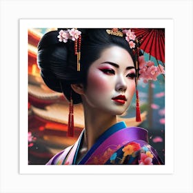 Geisha 160 Art Print