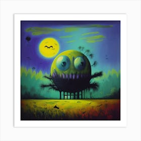 Monster In The House Art Print