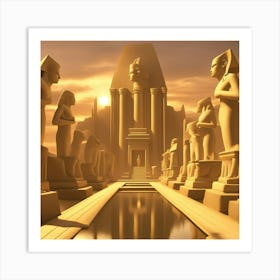 Egyptian Temple 3 Art Print