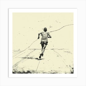 Running Man Art Print