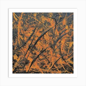 Abstract Painting inspired by Jackson Pollock 3 Art Print