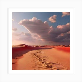 Desert Landscape - Desert Stock Videos & Royalty-Free Footage Art Print