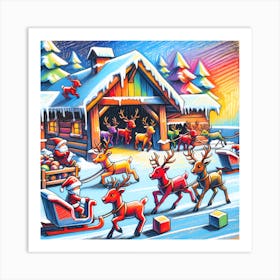 Super Kids Creativity:Santa'S Reindeer Art Print