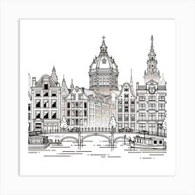 Amsterdam Cityscape 2 Art Print