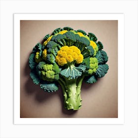 Florets Of Broccoli 30 Art Print