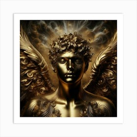 Golden Angel 7 Art Print